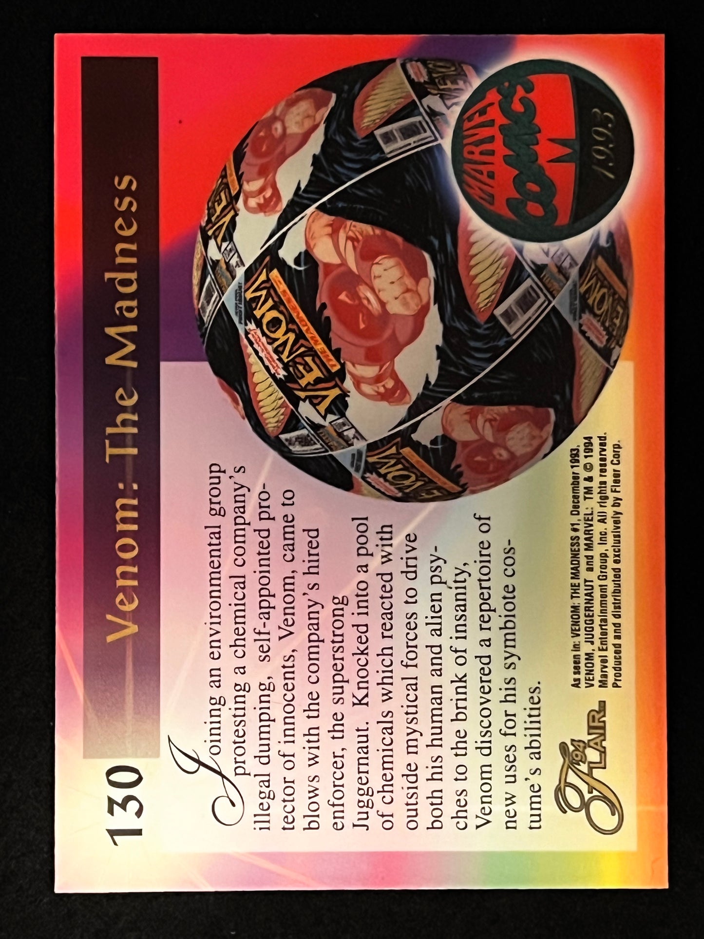 1994 Marvel Flair Venom the Madness 130