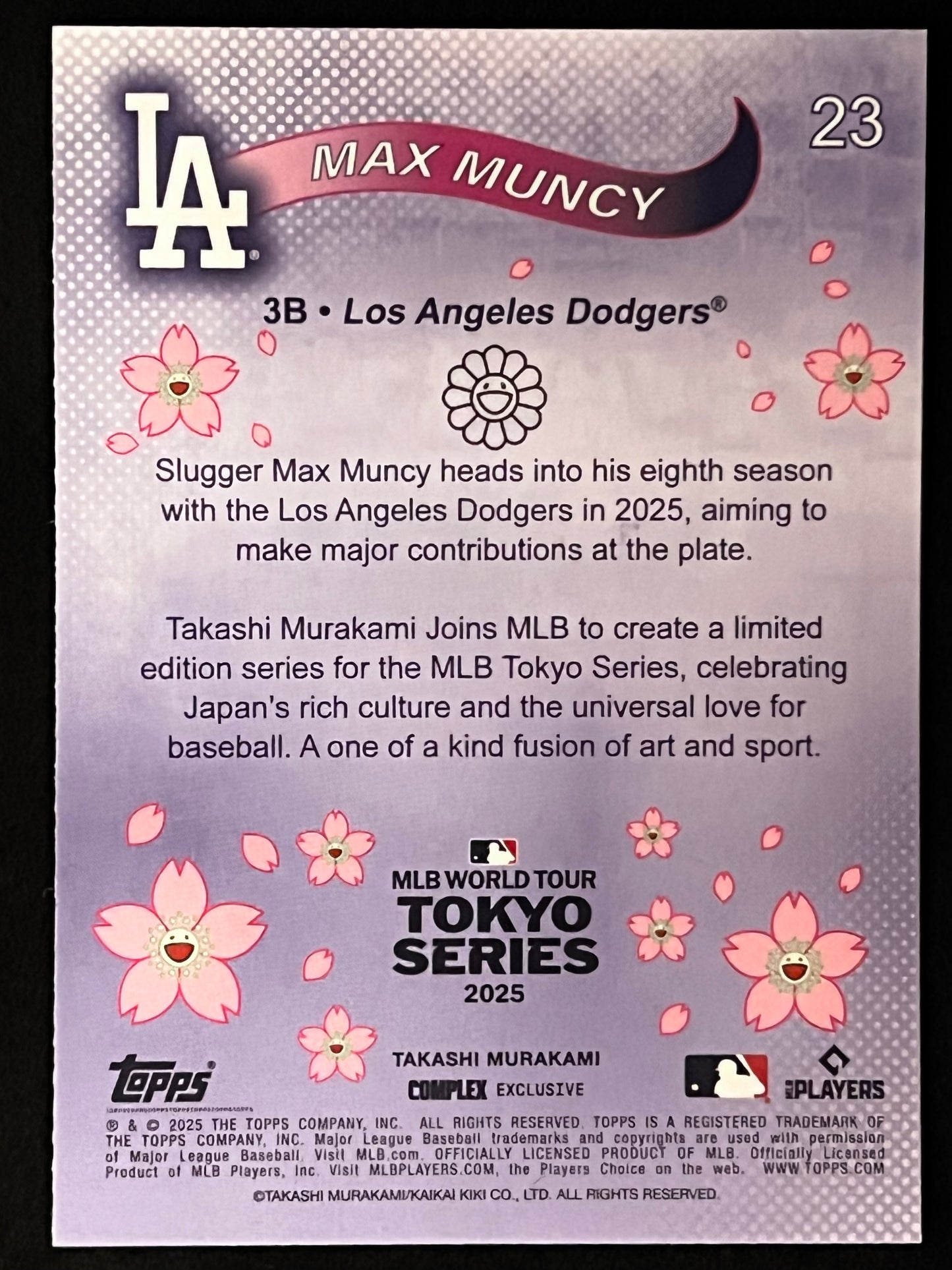 2025 Murakami Tokyo Series Max Muncy #23
