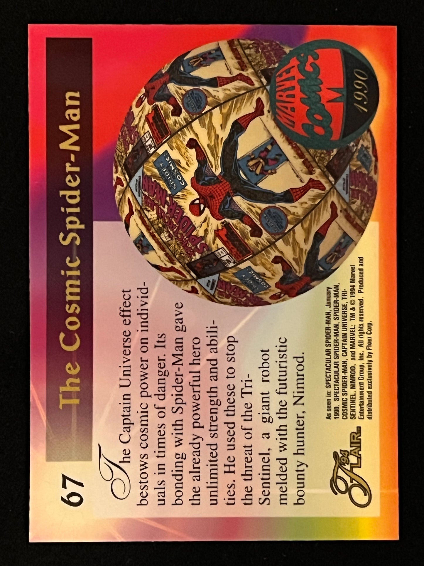 1994 Marvel Flair Cosmic Spider Man 118