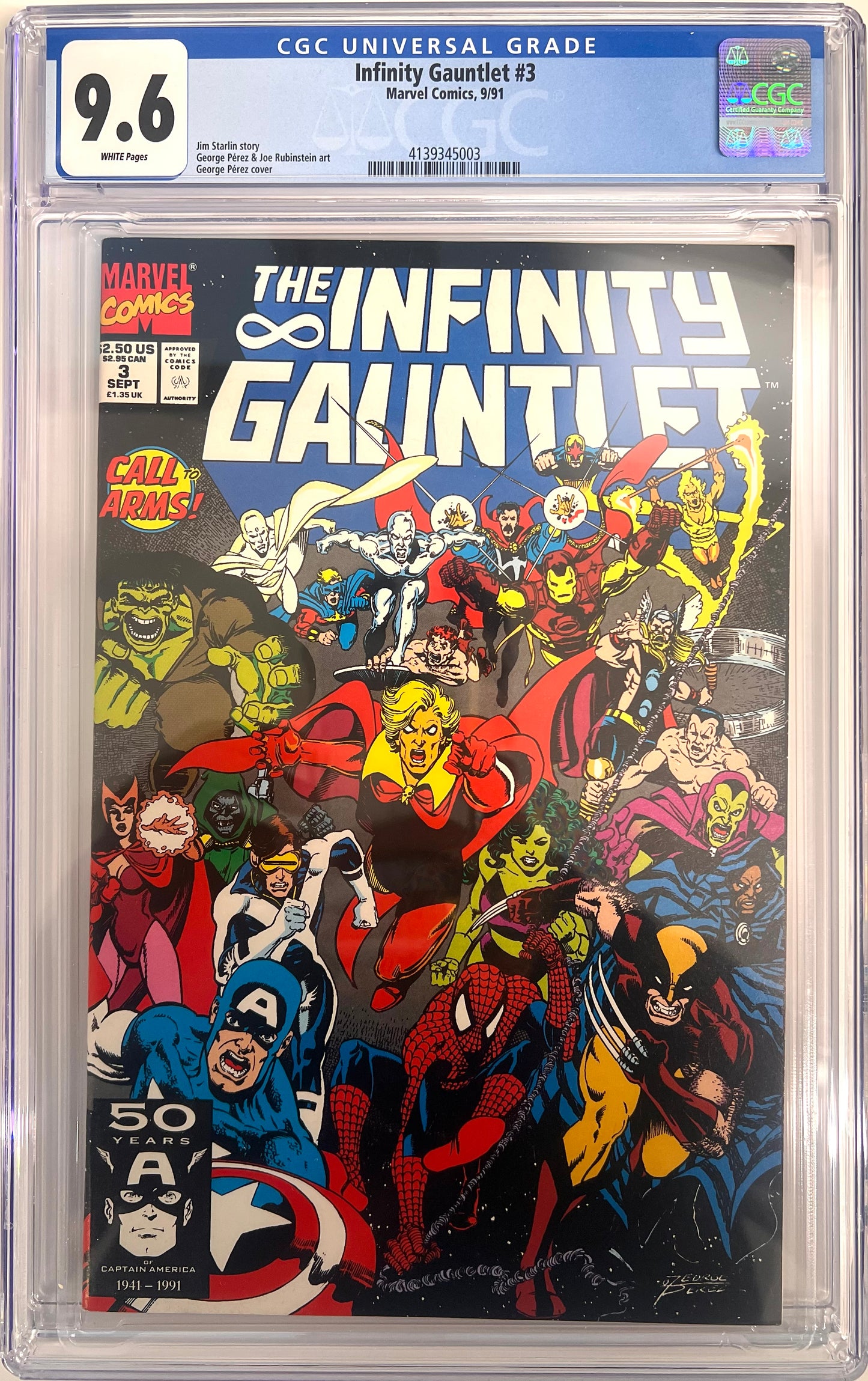 Infinity Gauntlet #3 CGC 9.6