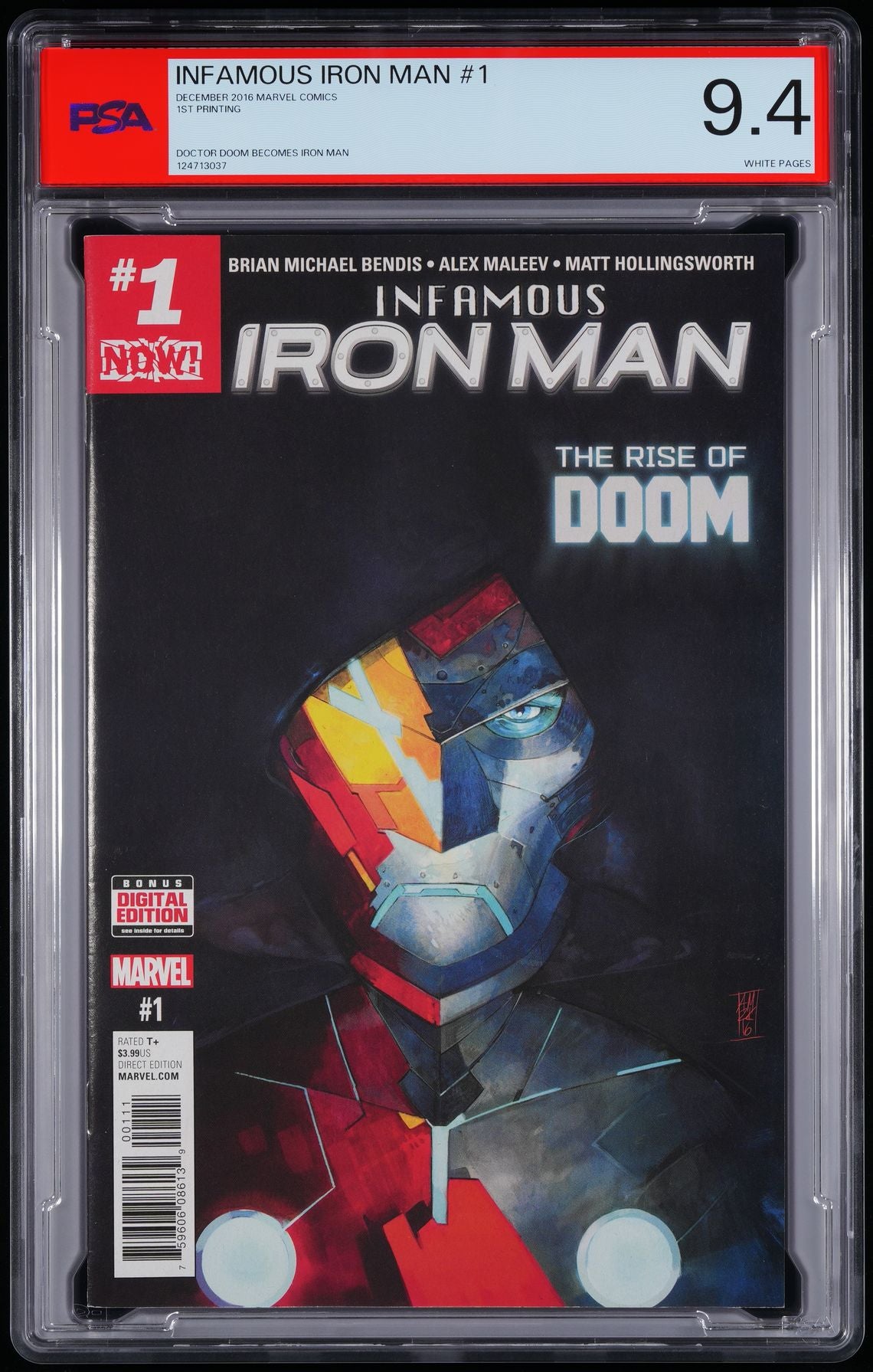 2016 Infamous Iron Man #1 PSA 9.4
