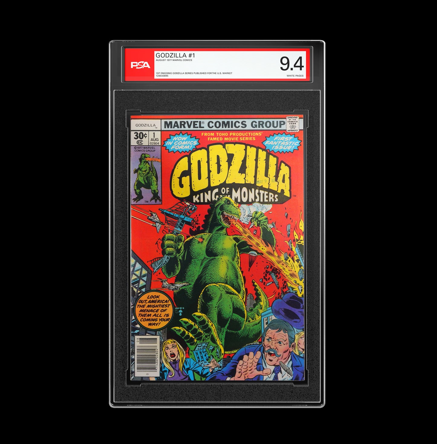 1977 Godzilla K.O.M #1 PSA 9.4