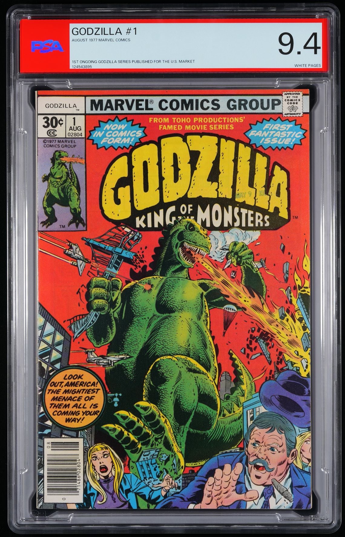 1977 Godzilla K.O.M #1 PSA 9.4