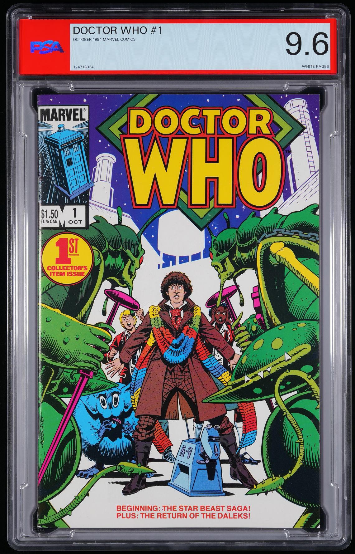 1984 Doctor Who #1 PSA 9.6