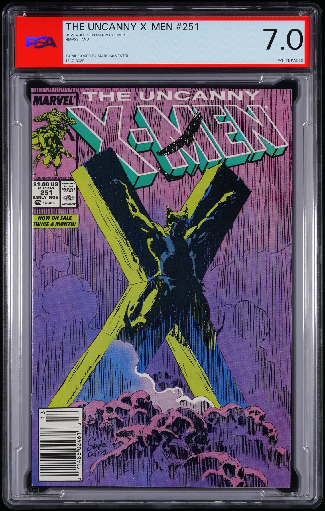 1989 Uncanny X-Men #251 PSA 7.0