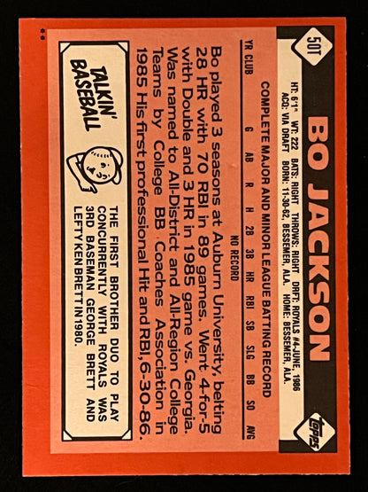 1986 Traded Bo Jackson RC 50T
