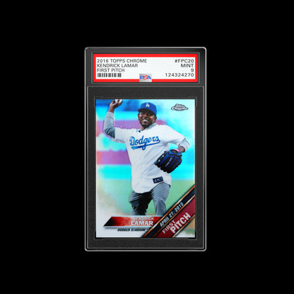 2016 Topps FP Kendrick Lamar FPC20 PSA 9