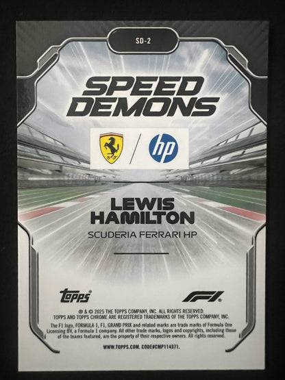 2026 Topps Chrome F1 Lewis Hamilton SD2 Blue