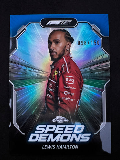 2026 Topps Chrome F1 Lewis Hamilton SD2 Blue