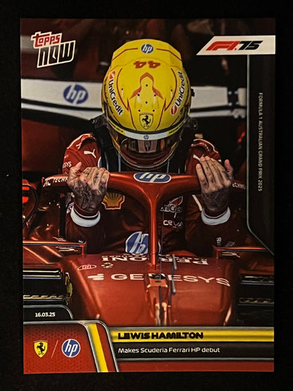 2025 Topps NOW F1 Lewis Hamilton Card 12