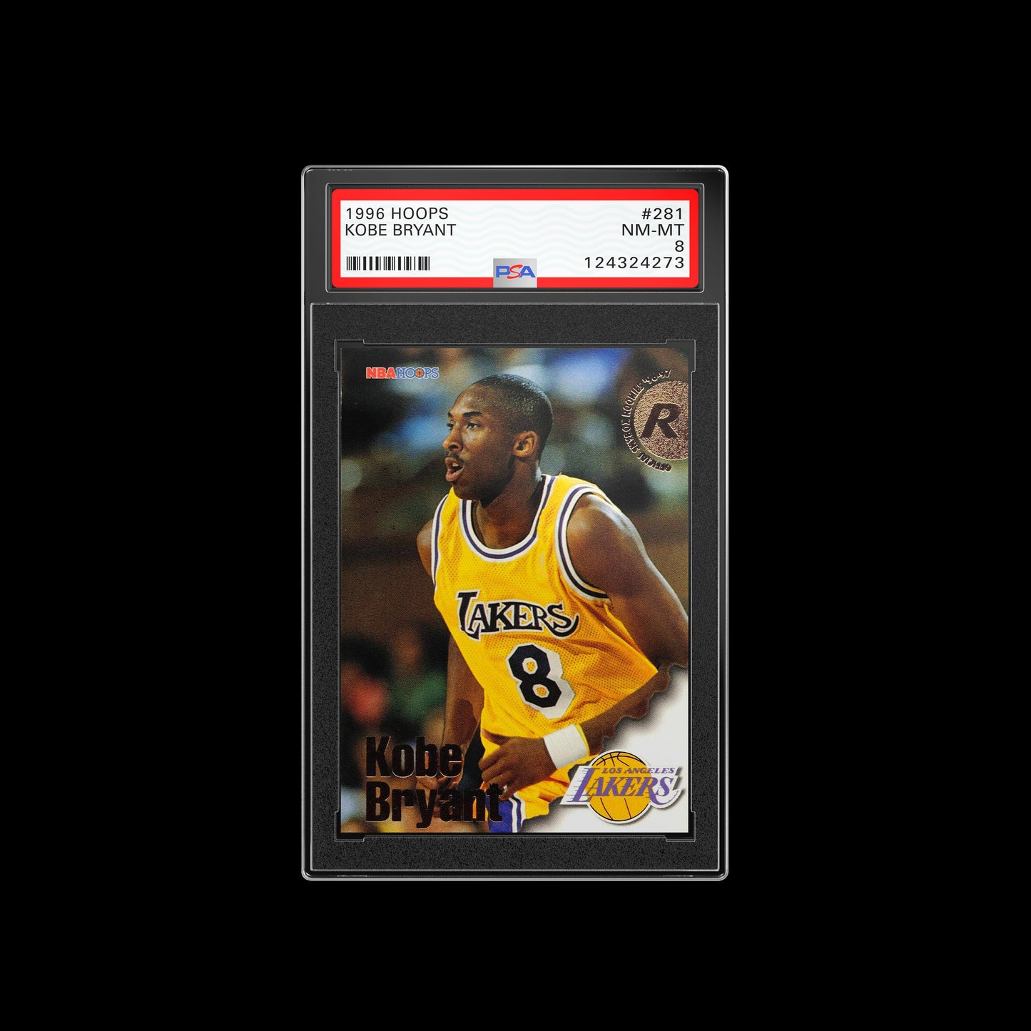 1996 Hoops Kobe Bryant RC 281 PSA 8