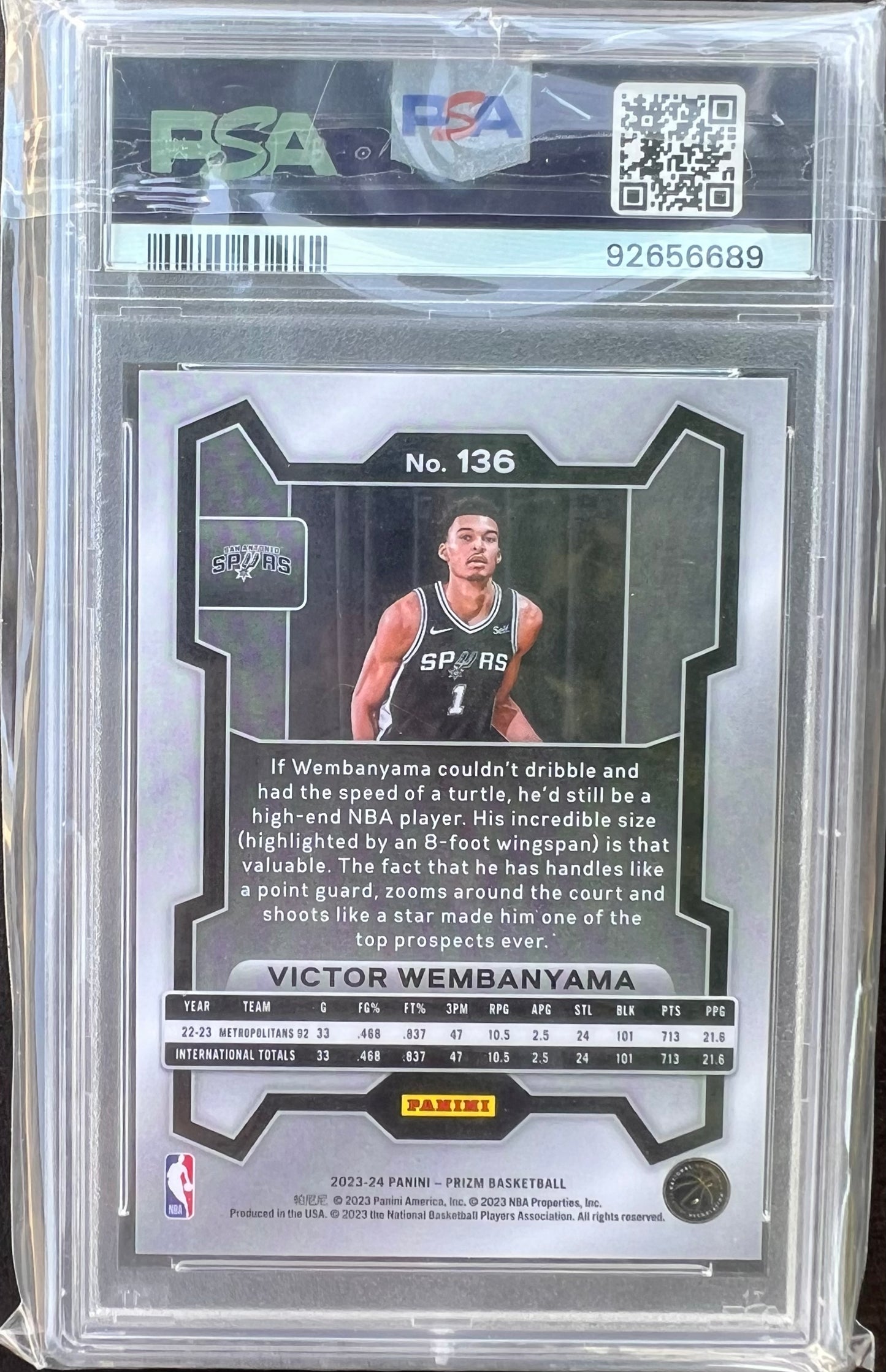 2023 Victor Wembanyama RC PSA 9