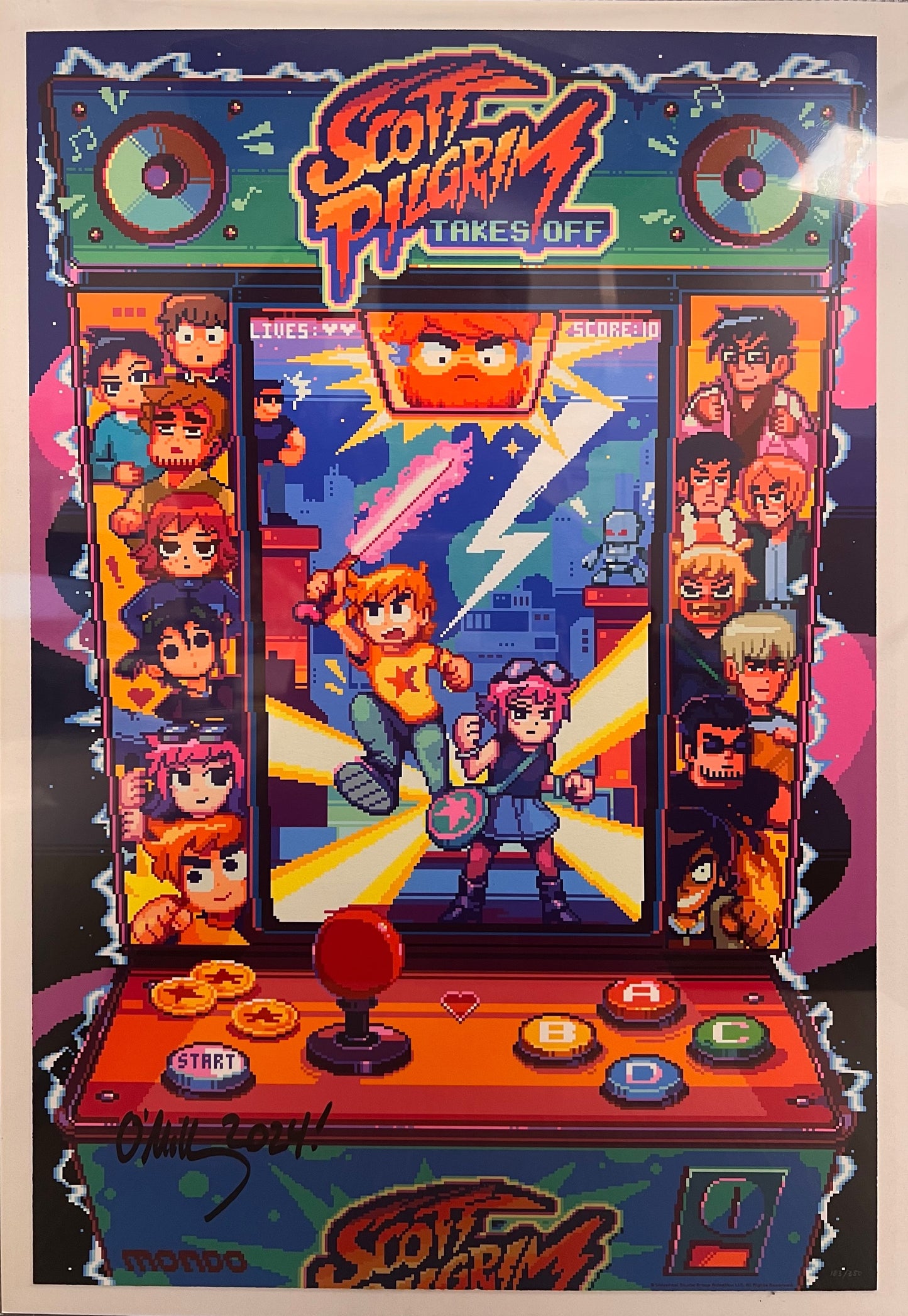 2023 Scott Pilgrim Takes Off Poster Signed