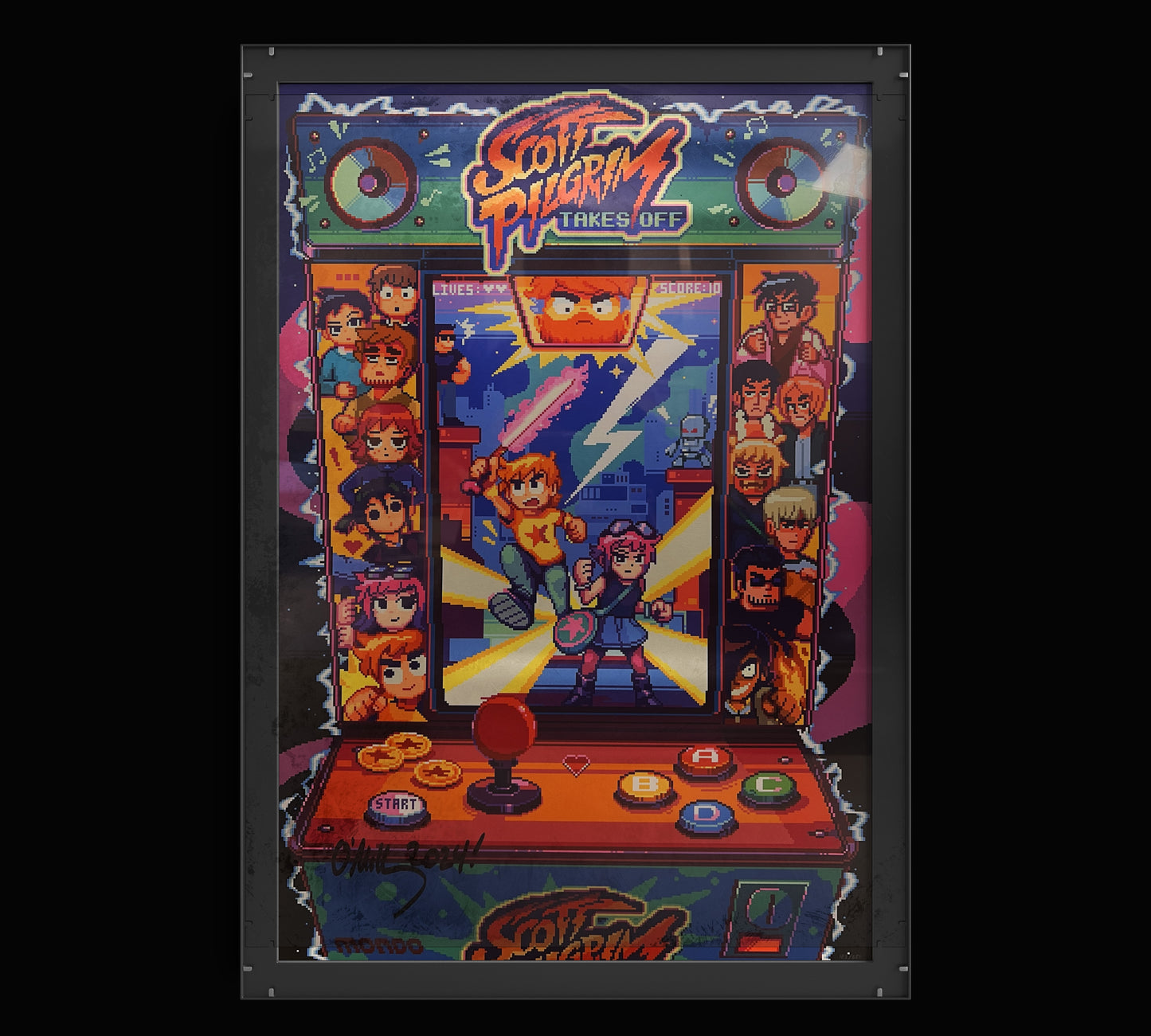 2023 Scott Pilgrim Takes Off Poster Signed