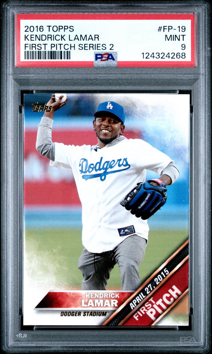 2016 Topps FP Kendrick Lamar FP19 PSA 9