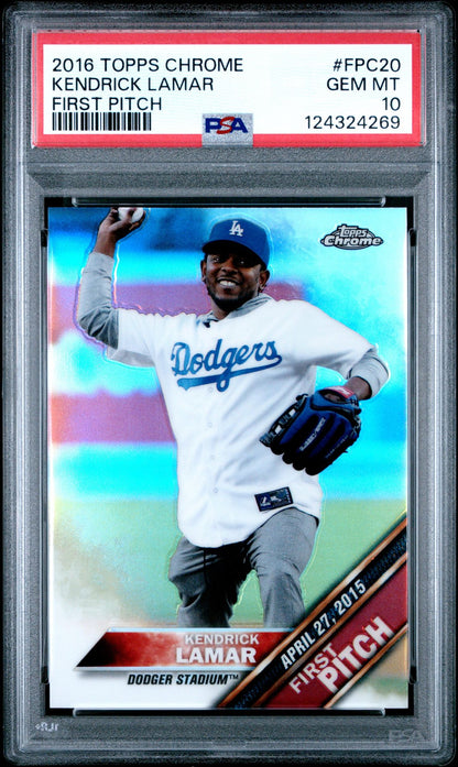 2016 Topps FP Kendrick Lamar FPC20 PSA 10