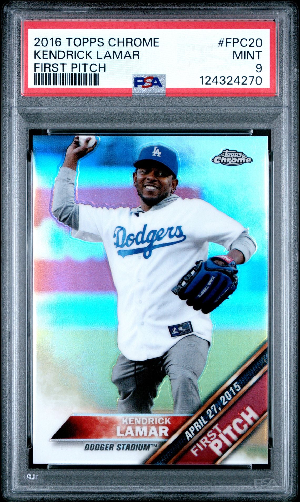 2016 Topps FP Kendrick Lamar FPC20 PSA 9