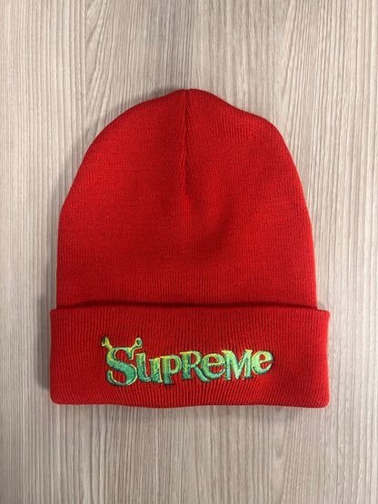 2021 Supreme Red Shrek Beanie